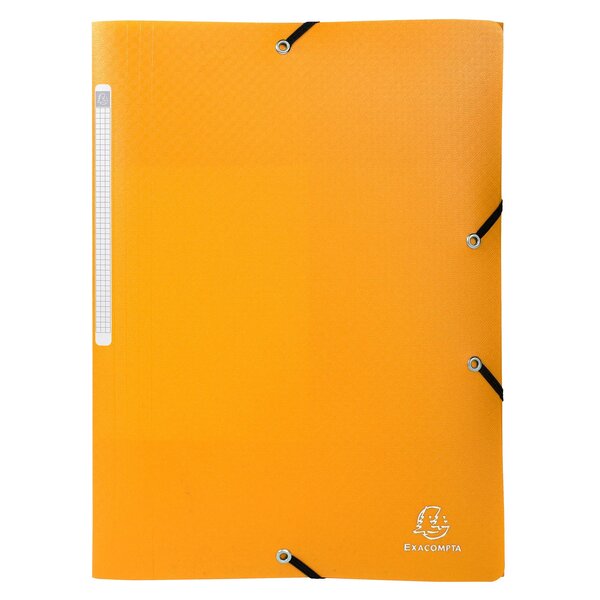 Chemise À Élastiques 3 Rabats Pp Opak - A4 - Jaune - Exacompta