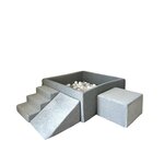 Ensemble de jeu en mousse gris + 400 balles