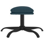 vidaXL Repose-pied Bleu 60x60x36 cm Velours