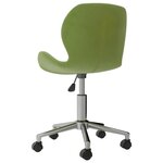 vidaXL Chaises pivotantes à manger lot de 4 vert clair velours