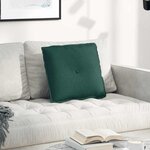 vidaXL Coussin de Dos Vert foncé 50 x 19 x 45 cm tissu