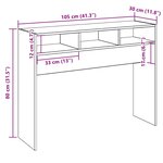 vidaXL Table console vieux bois 105x30x80 cm bois d'ingénierie