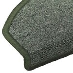 vidaXL Tapis d'escalier auto-adhésifs 15 Pièces Vert foncé