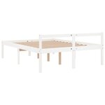 vidaXL Lit pour personne âgée sans matelas 140x190 cm bois pin massif