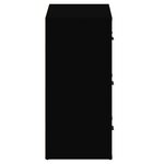 vidaXL Buffets 2 Pièces noir bois d'ingénierie