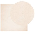 vidaXL Tapis HUARTE à poils courts doux et lavable beige 120x120 cm