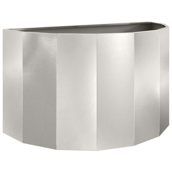 vidaXL Jardinière Argent 90 x 45 x 50 cm Acier inoxydable