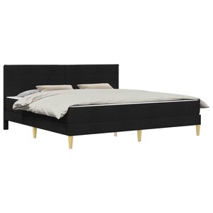 vidaXL Cadre de lit 180 x 200 cm Noir