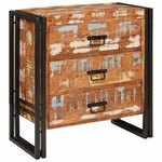 vidaXL Buffet Marron 66 x 33 x 70 cm bois de récupération massif