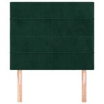 vidaXL Tête de lit Vert foncé 80x5x118/128 cm Velours
