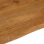 vidaXL Dessus de table à bord vivant 110x80x3 8cm bois massif manguier