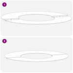 vidaXL adapté pour anneaux d'arbre plats 5 Pièces Marron Ø30 / 60 cm