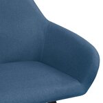 vidaXL Chaises à manger lot de 2 bleu tissu
