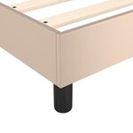 vidaXL Sommier à lattes de lit avec matelas Cappuccino 100x200 cm