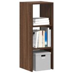 vidaXL Bibliothèque empilable chêne marron 30x30x80 cm bois ingénierie