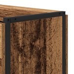 vidaXL Table à dîner 144 x 60 x 75 cm Bois d'ingénierie Bois ancien