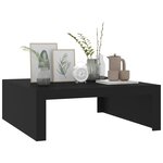 vidaXL Table basse noir 100x100x35 cm bois d'ingénierie