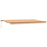 vidaXL Auvent rétractable automatique   jaune et orange  600 x 300 cm