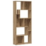 vidaXL Bibliothèque chêne artisanal 67x24x161 cm bois d'ingénierie