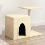 vidaXL Arbre à chat avec griffoirs en sisal crème 50 5 cm