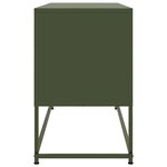 vidaXL Meuble TV vert olive 100 5x39x60 5 cm acier