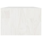 vidaXL Table basse blanc 110x50x34 cm bois de pin massif