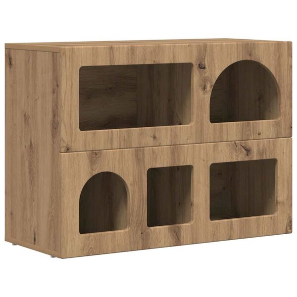 vidaXL Buffet Chêne artisanal 80 5 x 35 x 59 cm Bois d'ingénierie