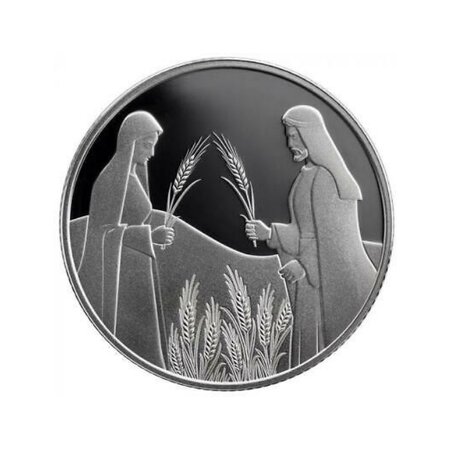 Israel Coin & Medal 2020 Bible Story Ruth In Boaz's Field Proof Like Silver