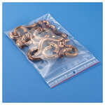 Sachet plastique zip transparent 100 microns raja 7x10 cm