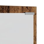vidaXL Porte-manteau mural avec stockage avec miroir Bois ancien 100 x 10 x 100 cm