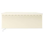 vidaXL Auvent manuel rétractable avec store 3x2 5 m Crème