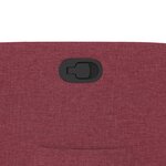 vidaXL Fauteuil inclinable Rouge bordeaux Tissu