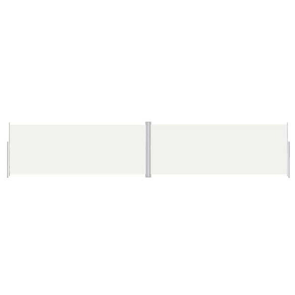 vidaXL Auvent latéral rétractable Crème 200x1000 cm