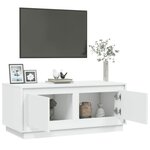 vidaXL Table basse blanc 102x50x44 cm bois d'ingénierie
