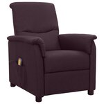 vidaXL Fauteuil de massage Violet Tissu