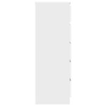 vidaXL Commode Blanc 60x36x103 cm Bois d'ingénierie