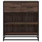 vidaXL Buffet chêne marron 68x35x76 cm bois d'ingénierie