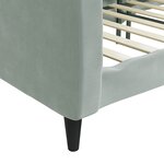 vidaXL Lit de repos sans matelas gris clair 80x200 cm velours
