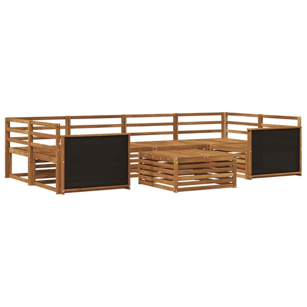 vidaXL Ensemble de canapés d'extérieur 7 pc Naturel