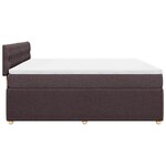 vidaXL Sommier à lattes de lit avec matelas Marron foncé 180x200 cm