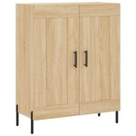 vidaXL Buffet chêne sonoma 69 5x34x90 cm bois d'ingénierie