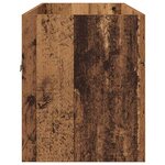 vidaXL Armoire d'évier avec stockage Bois ancien Bois d'ingénierie