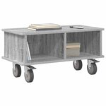 vidaXL Meuble TV Gris Sonoma 68 5 x 35 x 35 cm Bois d'ingénierie