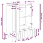 vidaXL Buffet Blanc brillant 66 x 34 5 x 97 cm Bois d'ingénierie