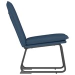 vidaXL Chaise longue Bleu 52x75x76 cm Tissu