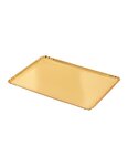 (lot  de 200 plateaux) plateau traiteur carton or 28 x 19cm