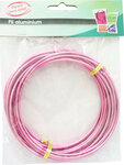 Fil aluminium ø 2 5 mm 5 mètres fuchsia