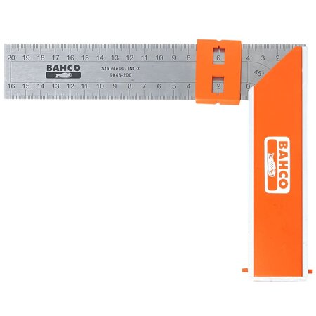 Bahco équerre du charpentier 250 mm orange 9048-250