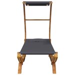 vidaXL Lit repos et auvent 100x190x134cm Bois courbé massif Anthracite