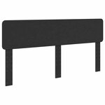 vidaXL Tête de lit Chêne noir 200 cm Bois d'ingénierie